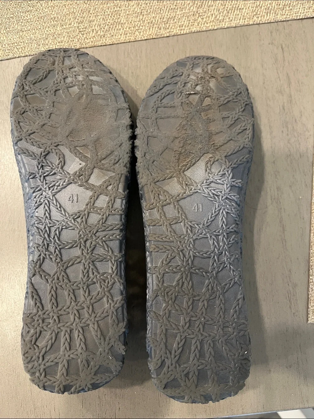Mox Grey Jelly Ballet Flats - Lightweight Casual Women’s Shoes
